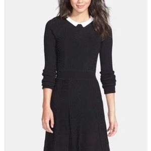 Cynthia Steffe Black Dress with White Collar